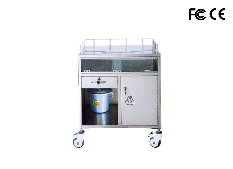 Stainless steel semi-enclosed anesthesia cart 